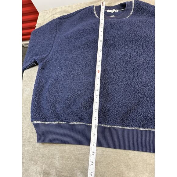 J.W. Anderson Uniqlo Japan Blue Fleece Pullover Sweatshirt Women’s XL Cozy - Picture 7 of 9